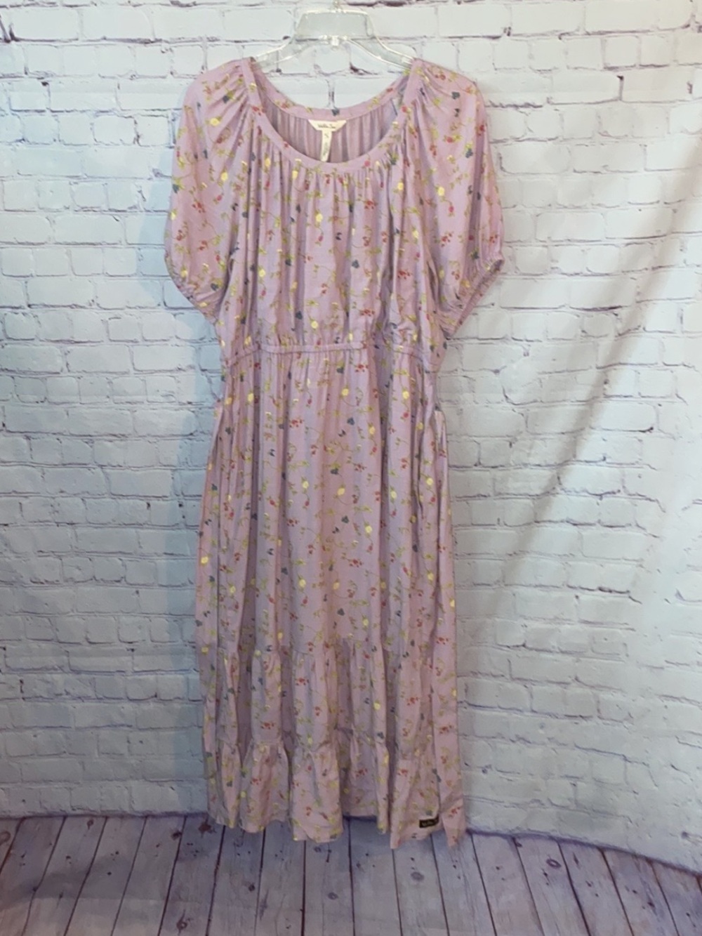 Matilda Jane Lavender Floral Maxi Dress with Gold Accents